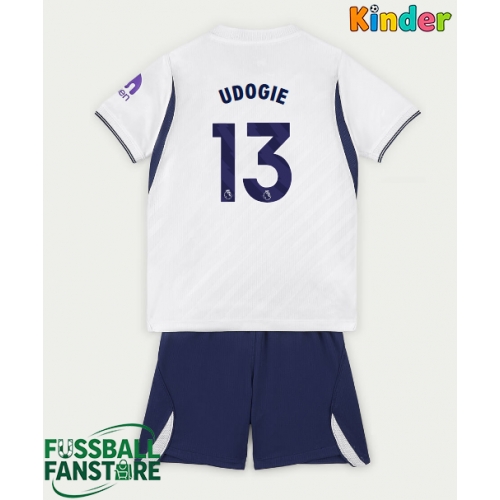 Tottenham Hotspur Destiny Udogie #13 Replik Heimtrikot Kinder 2026-27 Kurzarm (+ Kurze Hosen)